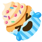 rolling on the floor laughing + cupcake