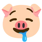 drooling face + pig face
