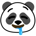 drooling face + panda