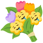 drooling face + bouquet