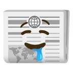 drooling face + newspaper