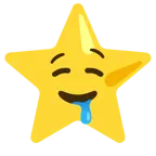 drooling face + star