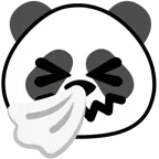 faccina che starnutisce + panda