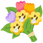 faccina che starnutisce + mazzo di fiori
