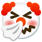 faccina che starnutisce + faccina pagliaccio