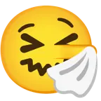 faccina che starnutisce + faccina bugiarda