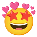 star-struck + heart with arrow