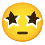 star-struck + face with rolling eyes