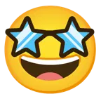 star-struck + disguised face