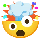 faccina impazzita + testa che esplode