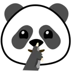 faccina che zittisce + panda