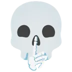 faccina che zittisce + teschio