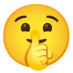 faccina che zittisce + faccina angosciata