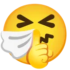 faccina che zittisce + faccina che starnutisce