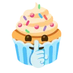 faccina che zittisce + cupcake