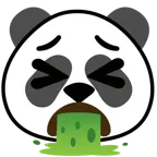 faccina che vomita + panda