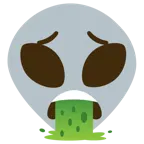 faccina che vomita + alieno