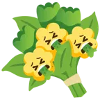 faccina che vomita + mazzo di fiori