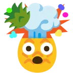 testa che esplode + ananas
