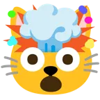 testa che esplode + muso di gatto