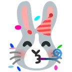partying face + rabbit face