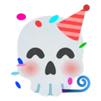 partying face + skull