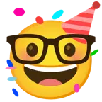 partying face + nerd face