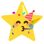 partying face + star