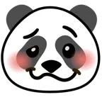 faccina stordita + panda