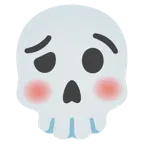 faccina stordita + teschio