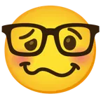 faccina stordita + faccina nerd