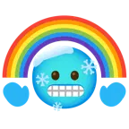 faccina congelata + arcobaleno