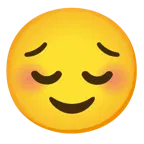 smiling face + pensive face