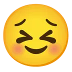 smiling face + persevering face