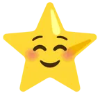 smiling face + star