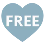 cuori + pulsante FREE