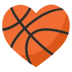 cuori + palla da pallacanestro
