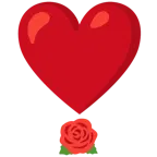 punto esclamativo a cuore + rosa