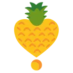 punto esclamativo a cuore + ananas