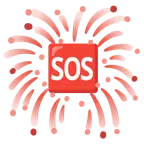 Feuerwerk + SOS-Zeichen