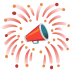Feuerwerk + Megafon