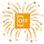 Feuerwerk + Mobiltelefon aus