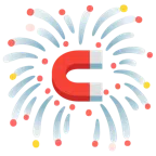 Feuerwerk + Magnet