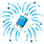 Feuerwerk + Gepäck