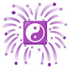 Feuerwerk + Yin und Yang