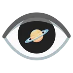 occhio + pianeta con satellite