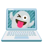 fantasma + computer portatile