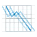 cuore che batte + grafico con andamento negativo