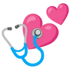 due cuori + stetoscopio