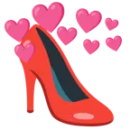 cuore con freccia + scarpa con il tacco